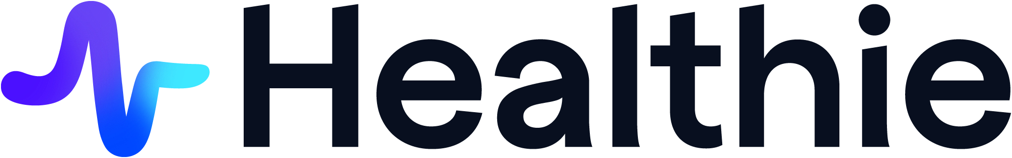 Healthie logo with a stylized heart and medical cross in purple and blue.
